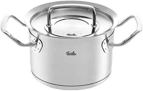 Miniatura 9 de Fissler Original-Profi Collection Rondeau de acero inoxidable de 1.5 cuartos de galón con tapa de metal