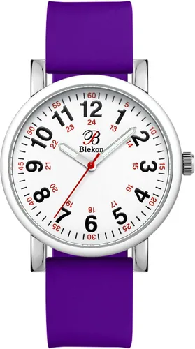 Blekon Reloj de enfermera original para profesionales médicos y estudiantes, varios colores, esfera de fácil lectura, hora militar con segunda mano,