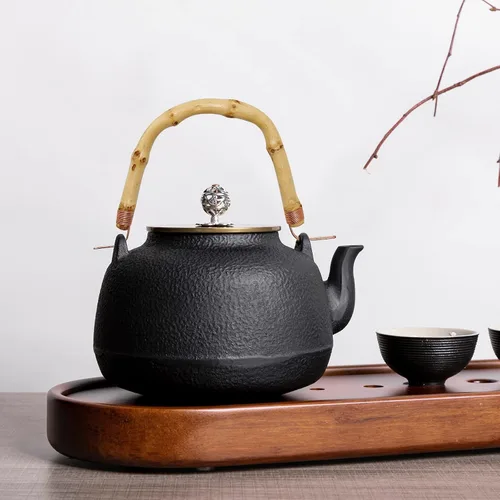 Miniatura 4 de 3 piezas de repuesto de mango de tetera de bambú, mango de madera hecho a mano para teteras de cerámica china, tetera japonesa con cable, accesorios
