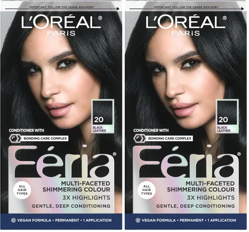 Miniatura 41 de L'Oreal Paris Feria - Tinte permanente multifacético y brillante, 60 Crystal Brown (castaño claro), paquete de 1 60 marrón claro