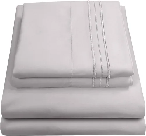 Miniatura 76 de Juego de sábanas de 1800 hilos – Sábanas de microfibra cepillada suave de calidad egipcia – Juego de ropa de cama de lujo con sábana encimera