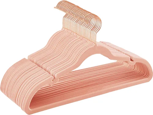 Miniatura 14 de SONGMICS Paquete de 30 perchas de terciopelo antideslizantes con muescas para el hombro, barra para pantalones, gancho giratorio de 360°, ahorro