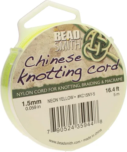 Miniatura 24 de The Beadsmith Knot-it - Cordón de nailon chino, color Siam oscuro, 0.031 in de diámetro, carrete de 49.2 ft