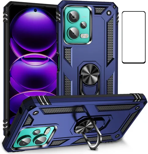 Miniatura 73 de Funda para Xiaomi redmi Note 12 Pro Plus 5G con protector de pantalla, soporte delgado protección militar a prueba de golpes Armor Defender Funda