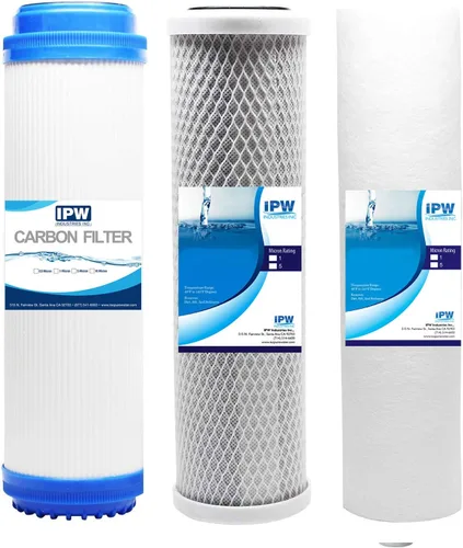 IPW Industries Inc. | Juego de reemplazo de filtro de agua de ósmosis inversa universal iSpring F3 (filtro de sedimento, bloque de carbono y carbón