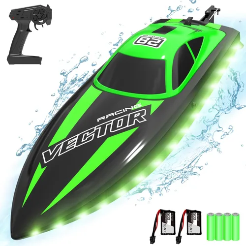 Miniatura 12 de volantexrc Barco de control remoto RC para piscina, control de 2.4 GHz, barcos RC para adultos, barco eléctrico de lago con sistema de refrigeración