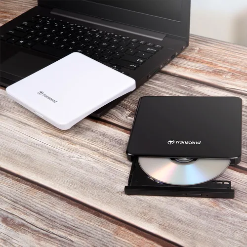 Miniatura 4 de Transcend Unidad óptica portátil extra delgada del escritor de DVD de 8K (TS8XDVDS-K)