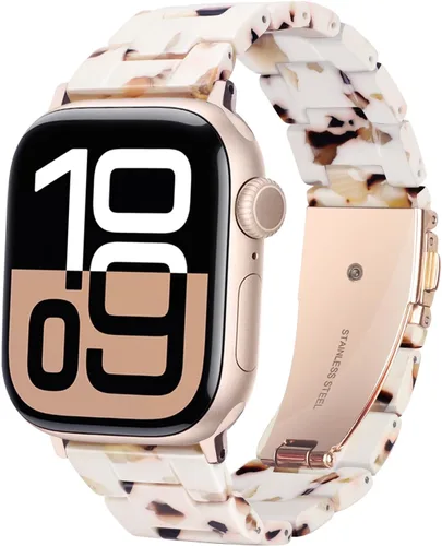 Miniatura 33 de HOPO Compatible With Apple Watch Band Thin Lightweight Resin Strap Bracelet Fashion Wristband Replacement For iWatch Bands Series Ultra 11 10 9 8 7