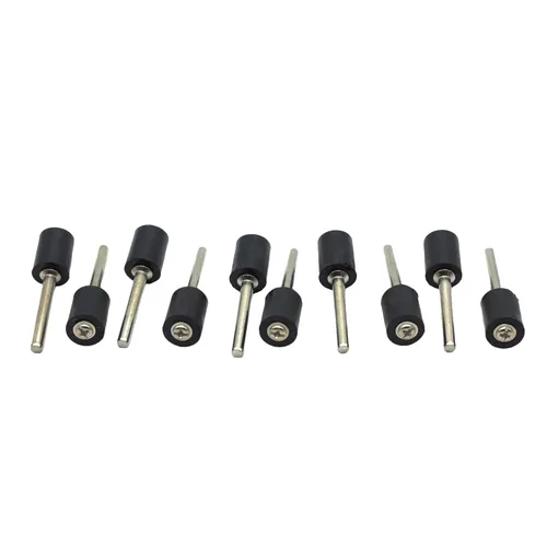 Miniatura 5 de TMAX 10 piezas de 1/2 pulgadas de goma para tambor de arena, vástago de 1/8 pulgadas para herramientas rotativas Dremel