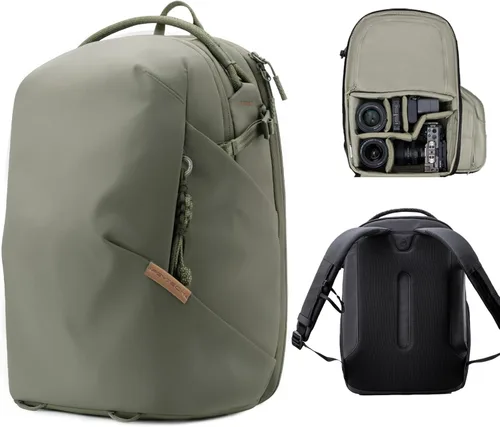 PGYTECH OneGo Lite 22L Mochila para Cámara Resistente al Agua DSLR/Sin Espejo para Sony/Canon/Fujifilm, Mochila para Dron, Montura para Trípode,