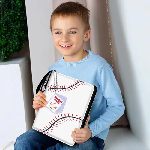 Miniatura 6 de Mlikero Carpeta de Tarjetas de Béisbol de 440 Bolsillos, Carpeta de Tarjetas Coleccionables con Diseño de Exhibición de Tarjetas, Portador