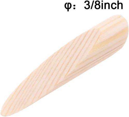 Miniatura 7 de Paquete de 100 tapones para agujeros de bolsillo de madera maciza de pino para agujero de bolsillo, herramienta de carpintería con una funda
