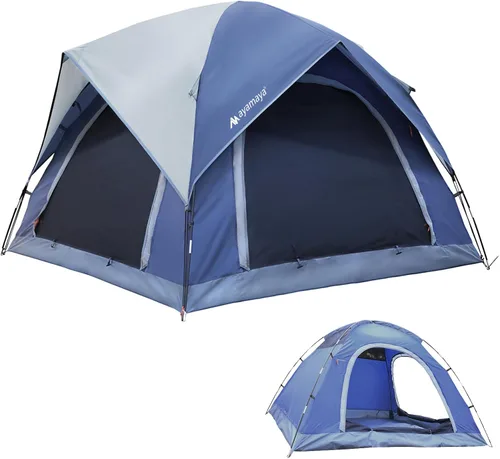 AYAMAYA - Tiendas de campaña para 2 o 3 personas para camping, impermeables, para exteriores, con mosca de lluvia extraíble, transpirable con 2