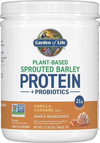 Miniatura 8 de Garden of Life Proteína de cebada germinada a base de plantas, chocolate con 0.74 oz de proteína, 0.00 oz de azúcar e ingredientes limpios, cebada