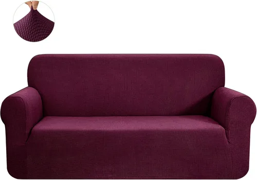 Miniatura 37 de CHUN YI - Funda elástica de 1 pieza para sillón grande, funda protectora suave de Jacquard con elastano, detalle de cuadros y parte inferior