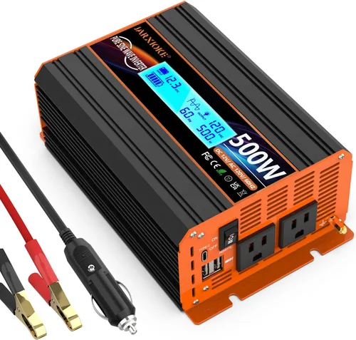 Miniatura 7 de Inversor de Potencia de Onda Sinusoidal Pura de 2500 Vatios, Convertidor de 12V DC a 110V 120V para Familia, RV, Sistema Solar Fuera de la Red