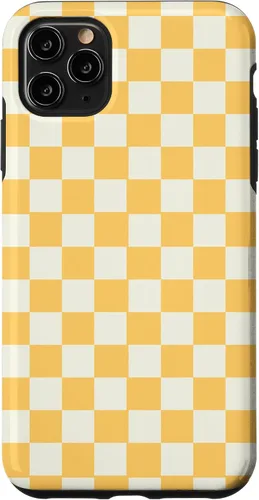 Miniatura 12 de Funda con patrón clásico de cuadros amarillo para iPhone 11