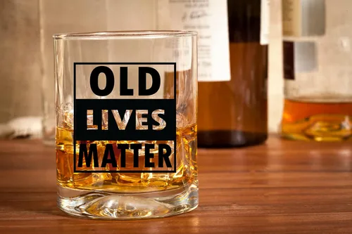 Miniatura 3 de Old Lives Matter - Vaso de whisky escocés, 11 onzas, divertidos regalos de jubilación o cumpleaños para hombres, regalo único para papá, abuelo