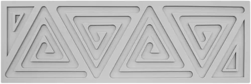 Miniatura 3 de Moldes de silicona triangulares – Moldes de caramelo de chocolate con forma de corazón y ramas de árbol 3D (B1 16.2 x 5.48 x 0.24 pulgadas)
