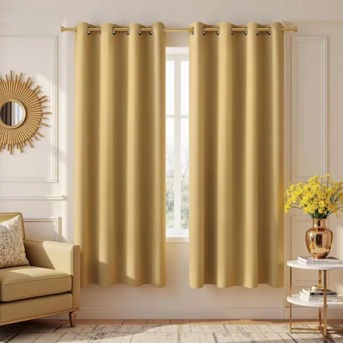 Miniatura 79 de Cortinas opacas de 72 pulgadas extra anchas para dormitorio, puerta corrediza de vidrio y patio, 2 paneles con ojales para oscurecer ventana grande