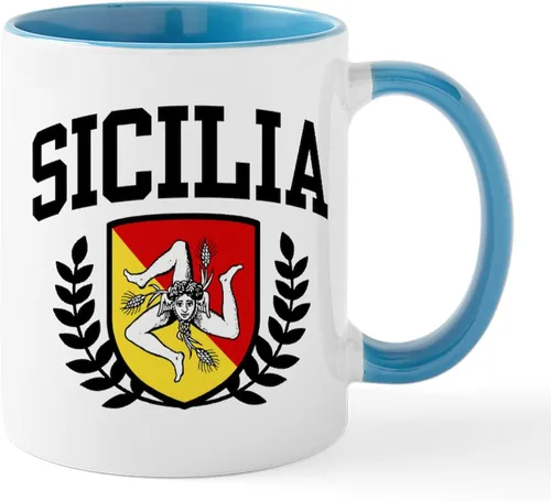 Miniatura 57 de CafePress Sicilia Mug - Taza de café de cerámica (11.0 fl oz)
