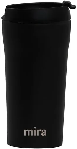 MIRA Taza de viaje para café de 12 onzas, vaso aislado de acero inoxidable con tapa a prueba de fugas, taza para bebidas calientes y frías, color