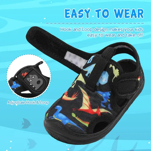 Miniatura 4 de Besroad Qucik Dry Sport - Sandalias de agua para niños y niñas, antideslizantes, calcetines acuáticos, zapatos de natación