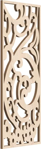 Miniatura 159 de Bridgewater - Paneles de pared decorativos de madera con calado, 9 3/8 pulgadas de ancho x 24 3/8 pulgadas de alto x 1/4 de alto, nogal