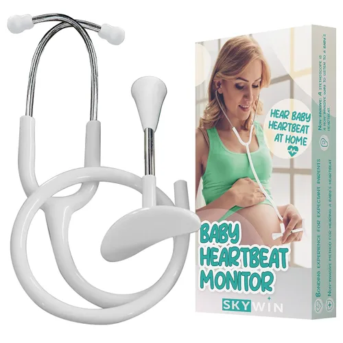 Miniatura 7 de Skywin - Monitor de latido fetal, Fetoscopio Monitor de latido cardíaco para detección de embarazo - 24 semanas, Monitor de latido del bebé