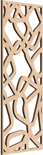 Miniatura 10 de Acme Paneles de pared decorativos de madera con calado, 9 3/8 pulgadas de ancho x 24 3/8 pulgadas de alto x 1/4 de alto, roble rojo