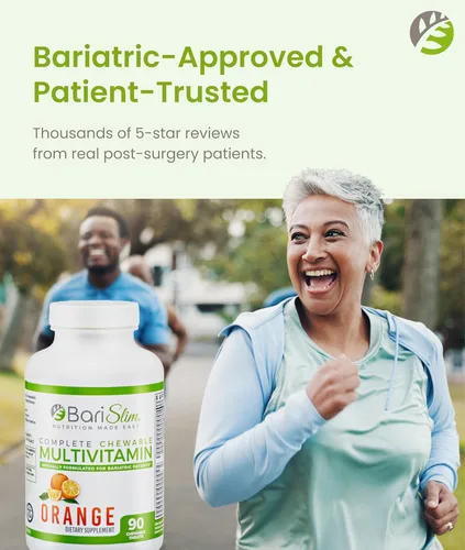 Miniatura 7 de BariSlim Tabletas multivitamínicas bariátricas masticables completas, 45 mg de hierro, vitamina bariátrica y suplemento para cirugía posbariátrica