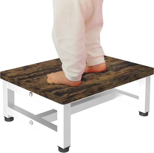 Miniatura 8 de Taburete de Paso de Madera para Niños Pequeños, Niños y Adultos, Taburetes de Paso Resistentes con Capacidad de Carga de 300 Libras, Taburete