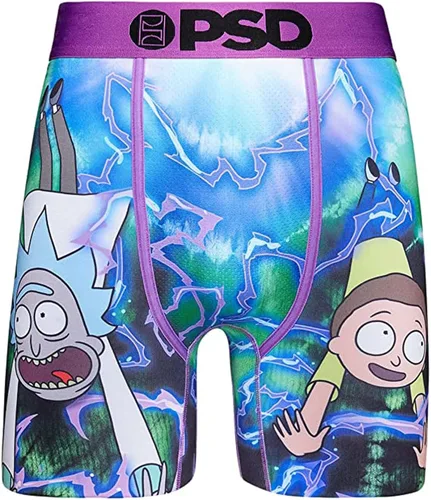 Miniatura 2 de PSD Calzoncillos tipo bóxer elásticos para hombre, con banda ancha, transpirable, entrepierna de 7 pulgadas, Púrpura Naruto Sasuke Vs
