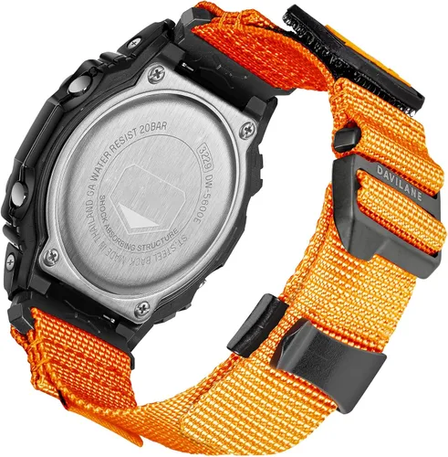 Miniatura 16 de Correa de reloj para Casio G-Shock para hombres DW-D5600/5610/5700/8900, GLS-100/5600/6900/8900, GD-100/110/120/350, correa Casio de 16 mm de cuero