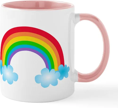 Miniatura 50 de CafePress Jake's Rainbow Shark - Taza de café de cerámica (11 oz)