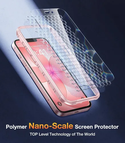 Miniatura 175 de Diaclara Funda diseñada para iPhone 16, mejorada [protección completa de la cámara], carcasa resistente de cuerpo completo con protector de pantalla