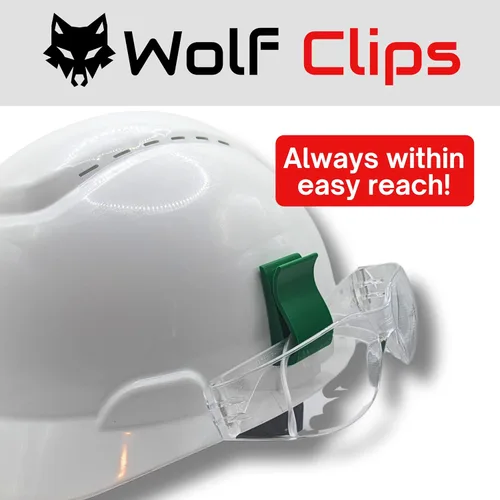 Miniatura 7 de Diligence, clips de lobo, accesorio para casco duro, soporte para gafas de sol o gafas de sol, color verde