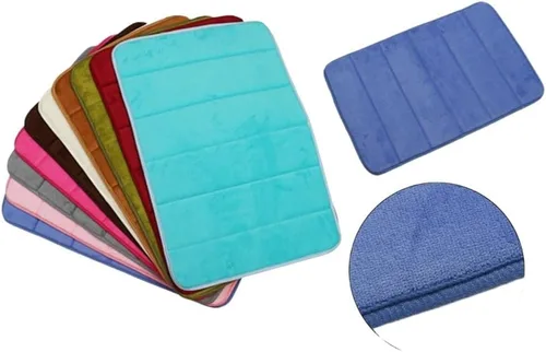 Miniatura 5 de Alfombra antideslizante de Baño De Terciopelo Coral, Alfombra Antideslizante Resistente De Espuma Viscoelástica, Para Puerta De Entrada De Cocina