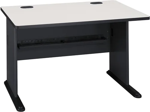 Miniatura 15 de Bush Business Furniture - Serie A 36W Escritorio 36W Negro, Madera Blanco y pizarra