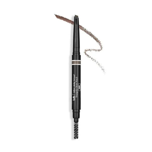 Miniatura 2 de Billion Dollar Beauty - Lápiz triangular para cejas – Lápiz retráctil 3 en 1 para definir y rellenar – Fórmula resistente al agua de larga duración