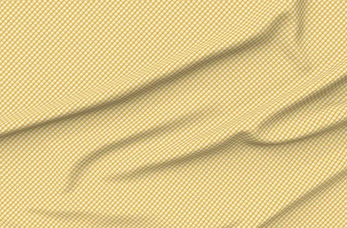 Miniatura 4 de Spoonflower Tela - Ondas mínimas geométricas doradas retro abstracto amarillo verano Ditsy pequeño impreso en tela de gasa Fat Quarter - Costura