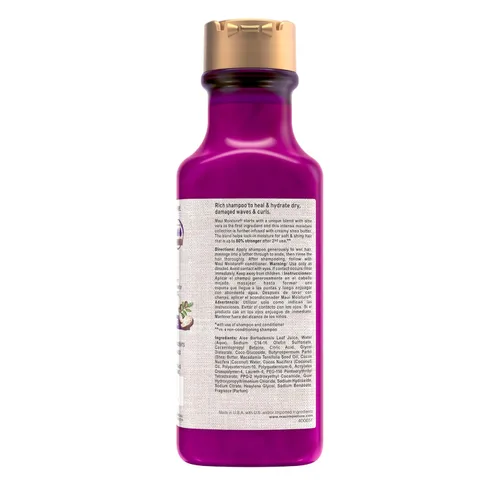 Miniatura 9 de Maui Moisture Heal & Hydrate + Shea Butter - Champú para reparar e hidratar profundamente el cabello rígido y rizado con aceites de coco y macademia.