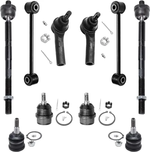 Miniatura 200 de Detroit Axle – Kit de suspensión delantera para Hyundai 2013-2018 Santa Fe 2 enlaces de barra de estabilizador 4 varillas de amarre interiores