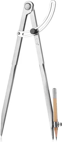 Mr. Pen - Compás profesional para carpintería, compás de 8 pulgadas con ala