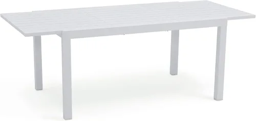 Miniatura 11 de Soleil Jardin Mesa de comedor extensible de aluminio para patio, de 35 a 71 pulgadas, mesa rectangular ajustable para interiores y exteriores