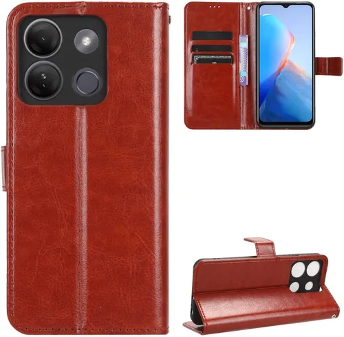 Miniatura 18 de Funda para Honor X50i, funda de cuero con tapa para Honor X50i 5G CRT-AN00 Case Gold Oro