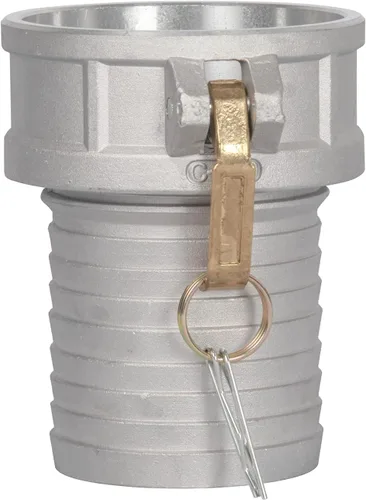 Miniatura 14 de 2 piezas de accesorios de bloqueo de leva fundida por gravedad de aluminio (parte B de 3 pulgadas) de manguera de leva y ranura, acoplador hembra