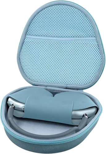 Miniatura 13 de khanka Estuche rígido de transporte para auriculares inalámbricos sobre la oreja de Apple AirPods Max 2/Apple AirPods Max, funda negra