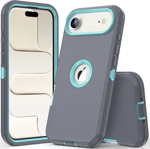 Miniatura 26 de COOYA Funda para iPhone Air de Protección Completa del Cuerpo contra Caídas, Funda Resistente a Prueba de Golpes de 3 Capas, Híbrida de Servicio