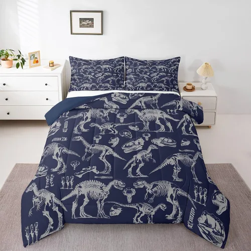 Miniatura 14 de Juego de edredón lindo de perro y gato, tamaño matrimonial, juego de ropa de cama colorido con estampado de patas de cachorro, 3 piezas para niños
